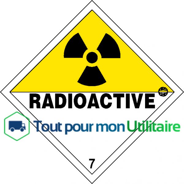 aménagement et accessoire pour utilitaire signalisation balisage symbole matière radioactives