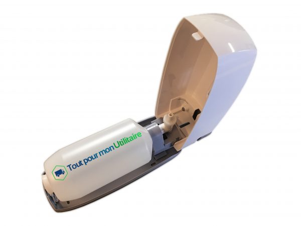 aménagement et accessoire pour utilitaire accessoire dosseur de savon compatible avec pack hygiène