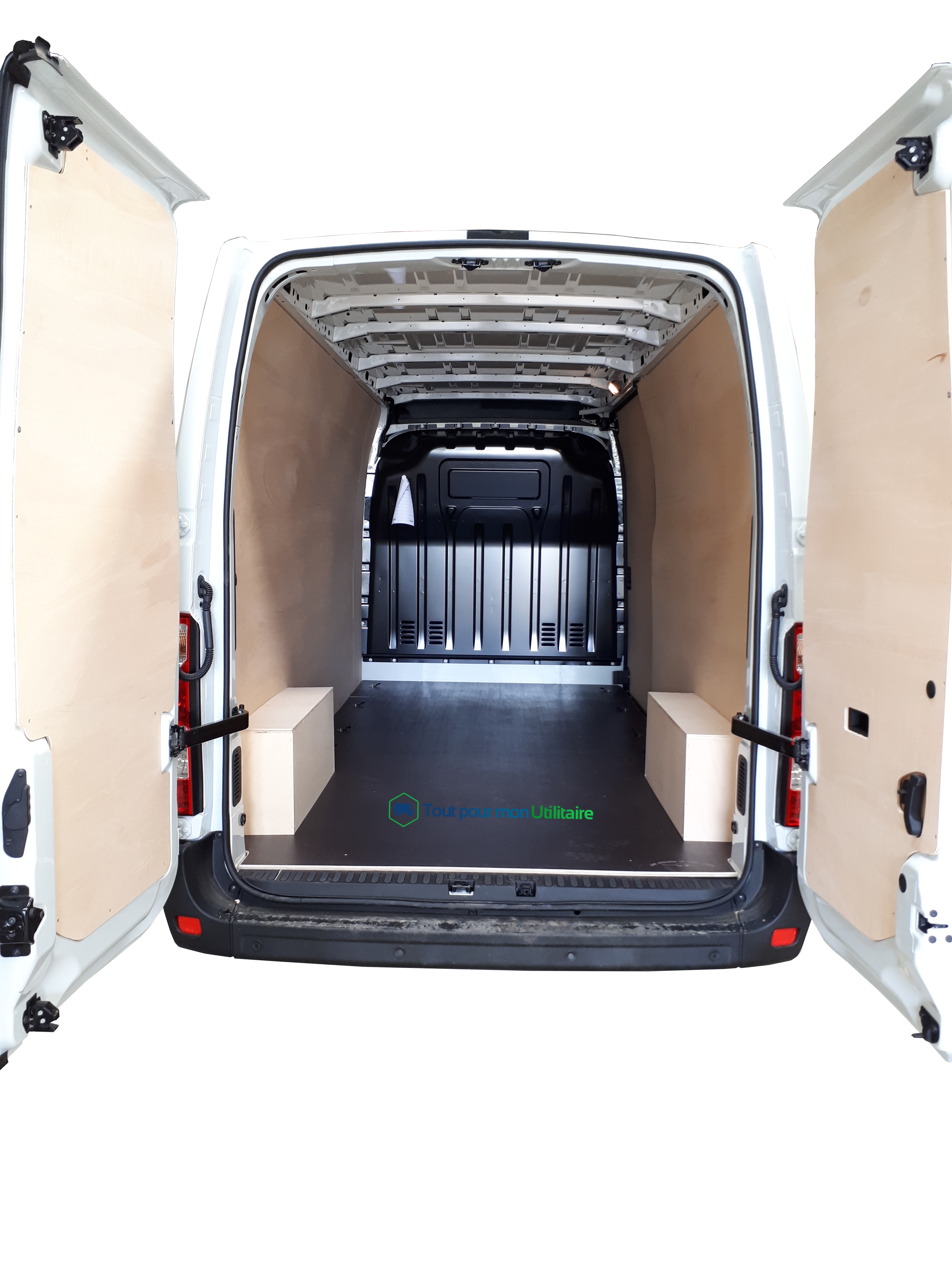 Kit d'habillage intérieur bois - RENAULT Master L2H2 - 0 Porte Latérale Coulissante - 2010+ pour Véhicule Utilitaire