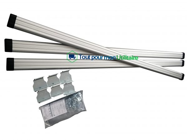 aménagement et accessoire lot de trois barres de toit en aluminium