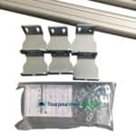 aménagement équipement et rangement barre de toit en aluminium pour opel vivao L1h1 L2H1 2014-2019 lot de 3 barres avec arrêtoirs avec arrêtoirs avec pièce de montage