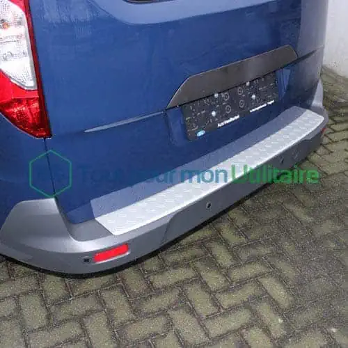 Equipement pour véhicule utilitaire et fourgon seuil de protection arriere pour pour Opel-vivaro-2014+ alu strié