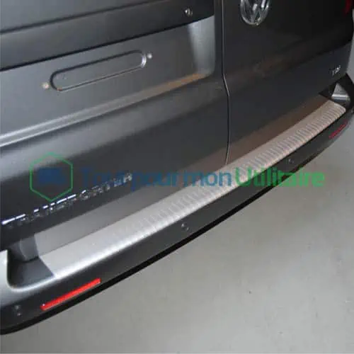 Equipement pour véhicule utilitaire et fourgon seuil de protection arriere pour pour Volkswagen Caddy 2010-2020 alu luxe photo image
