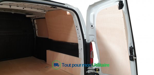 aménagement et accessoire protection habillage en bois pour opel combo L1 L2 coté arrière droit 2018